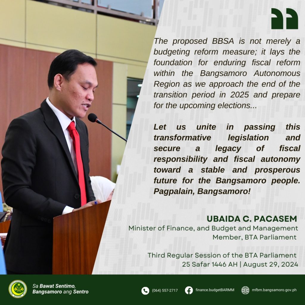 Proposed Bangsamoro Budget System Act (BBSA)